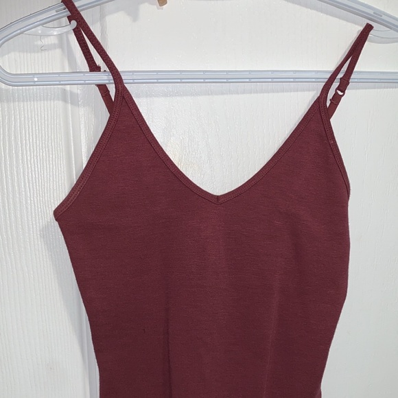 Mauve/maroon thong bodysuit - Picture 2 of 3
